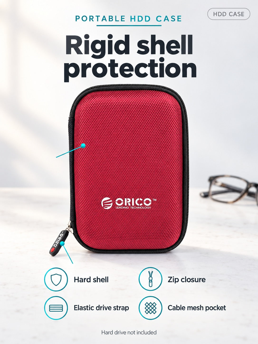 2.5 Inch Portable HDD Case: Hard-Shell Drive Protection