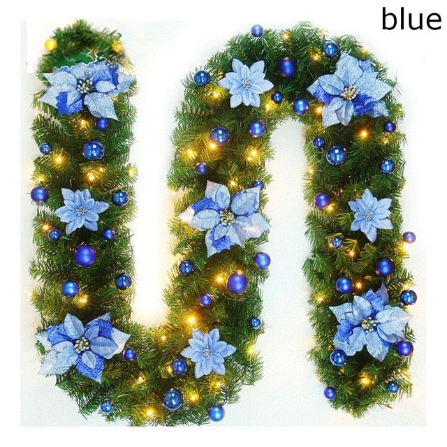 2.7m Artificial Christmas Garland for Lush Holiday Decor
