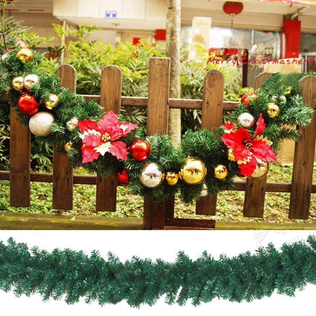 2.7m Artificial Christmas Garland for Lush Holiday Decor