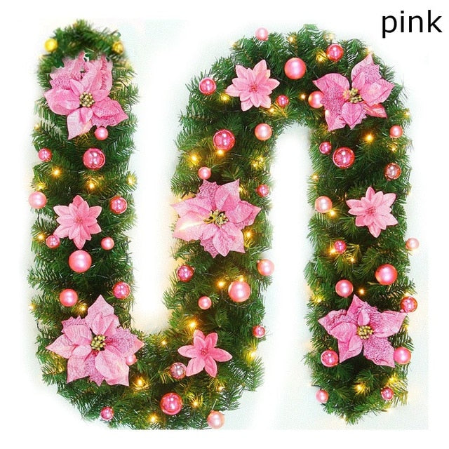 2.7m Artificial Christmas Garland for Lush Holiday Decor