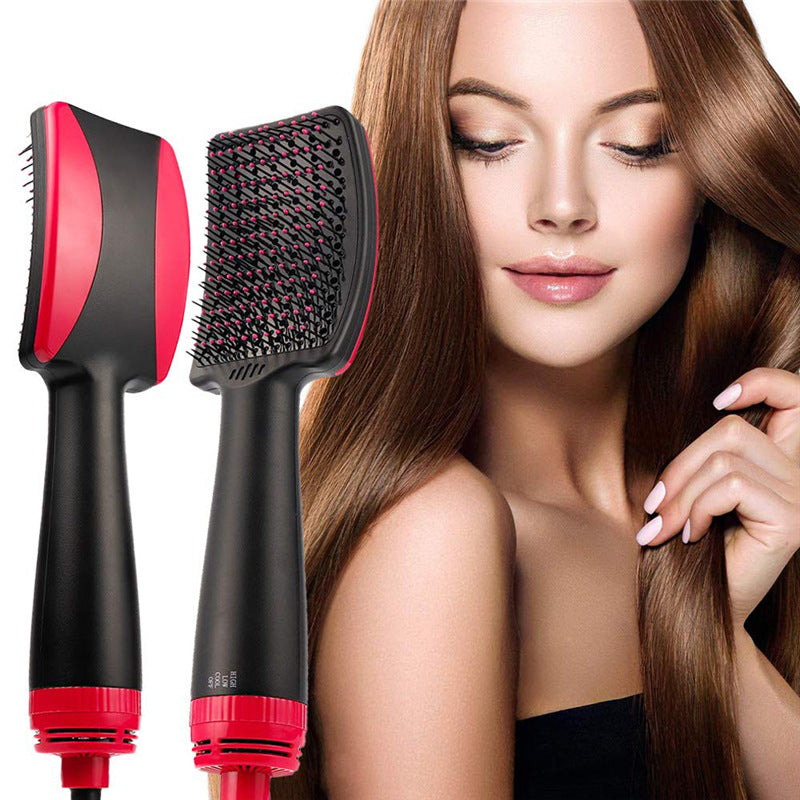 1000W Hot Air Brush Hair Dryer for Smooth, Static-Free Hair