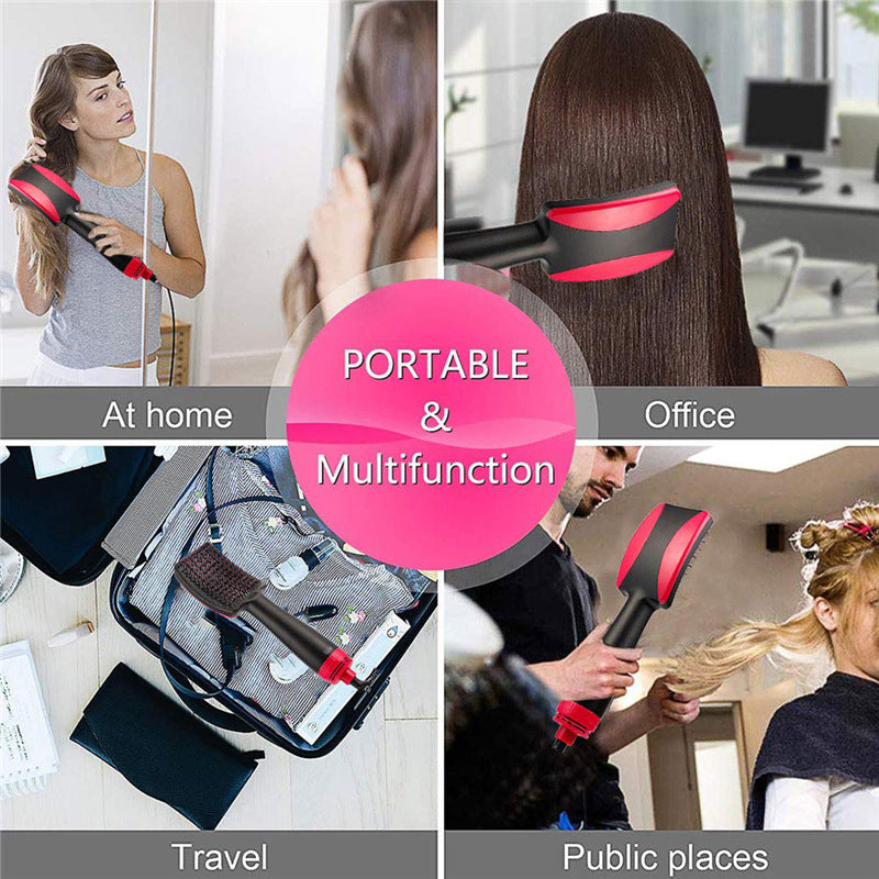 1000W Hot Air Brush Hair Dryer for Smooth, Static-Free Hair