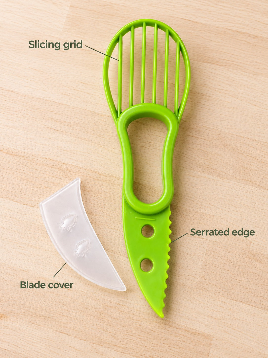 2-in-1 Avocado Slicer and Pitter Tool for Fast Prep