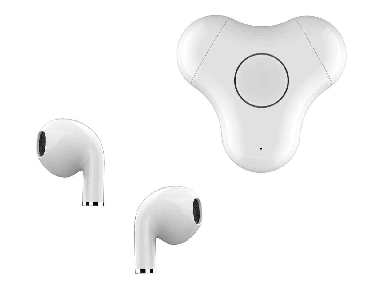Fidget Spinner Bluetooth Headset: Wireless Earbuds in One