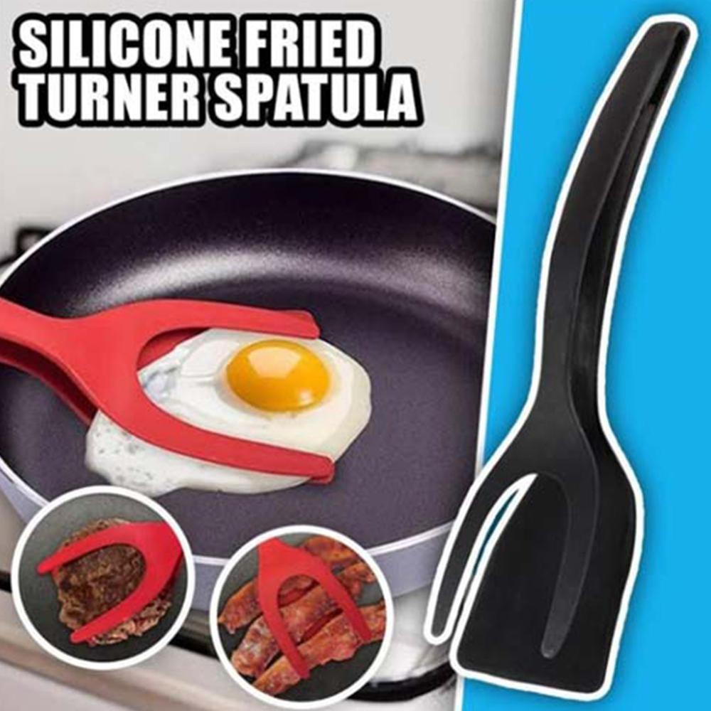 2-in-1 Egg Spatula Tongs That Flip Without Tearing