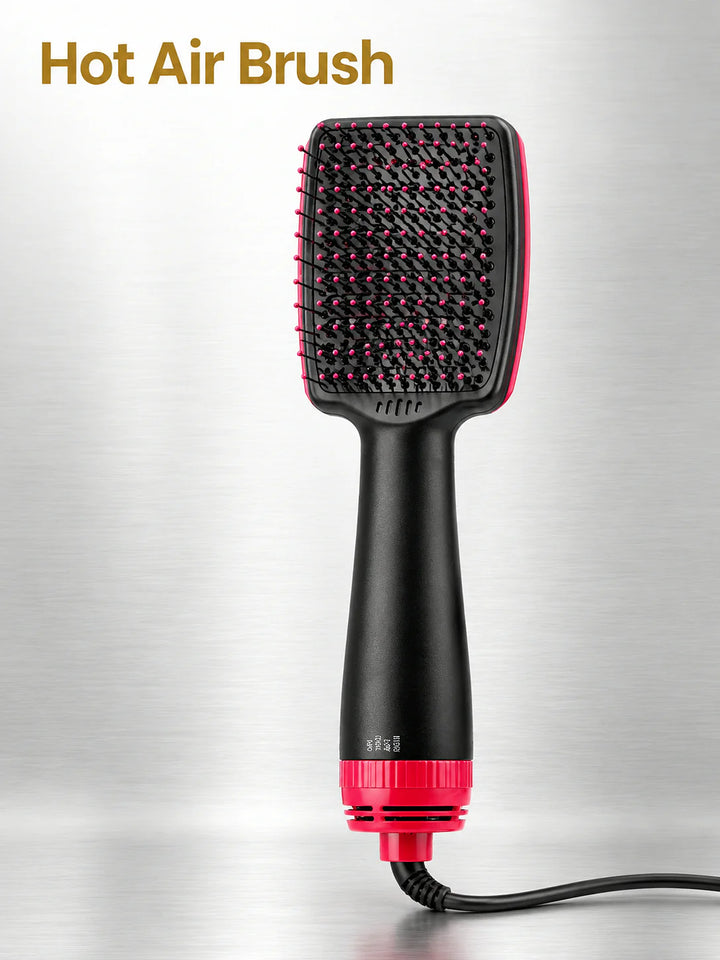 1000W Hot Air Brush Hair Dryer for Smooth, Static-Free Hair