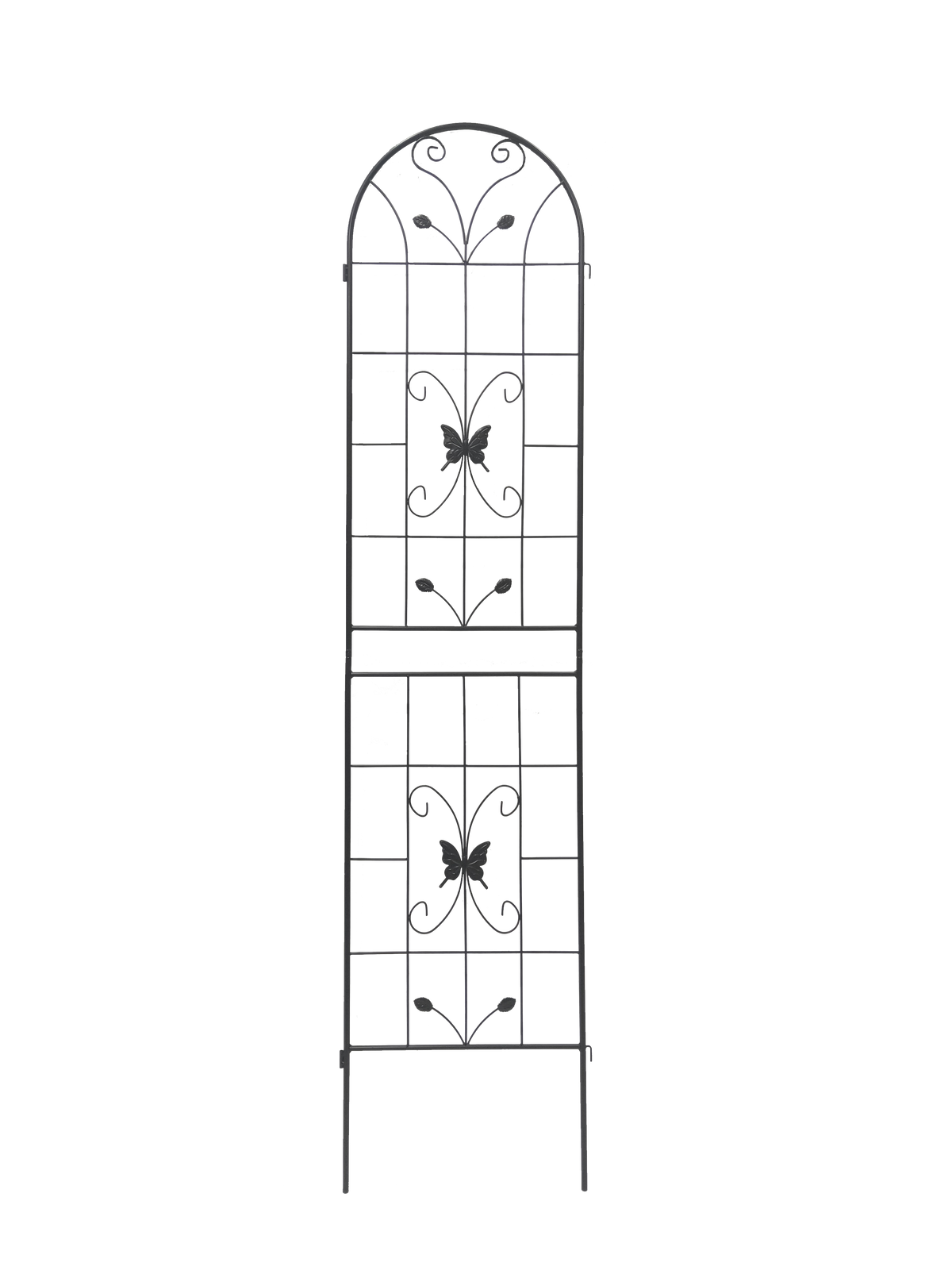 Metal Garden Trellis for Climbing Roses, Rustproof 2-Pack
