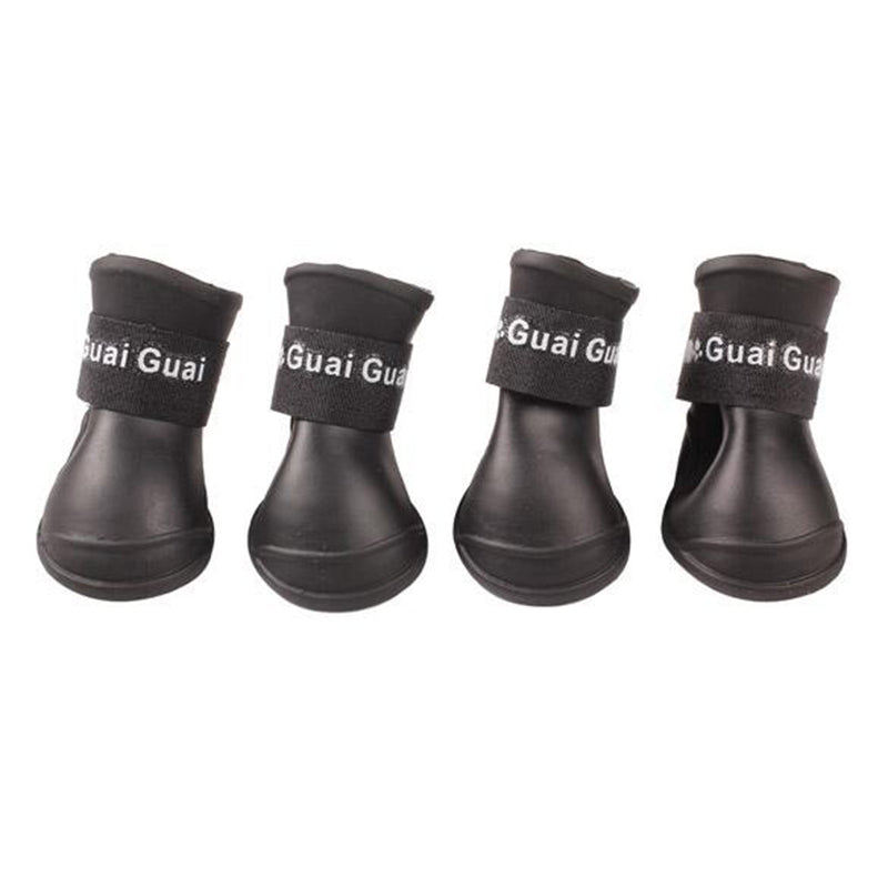 Waterproof Dog Rain Boots for Small Dogs, Set of Four