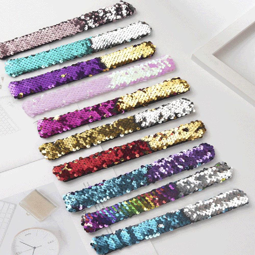 Mermaid Sequin Slap Bracelets for Kids’ Dress-Up Fun