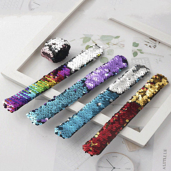 Mermaid Sequin Slap Bracelets for Kids’ Dress-Up Fun