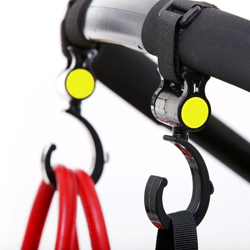 Baby Stroller Hooks for Easy, Hands-Free Bag Storage