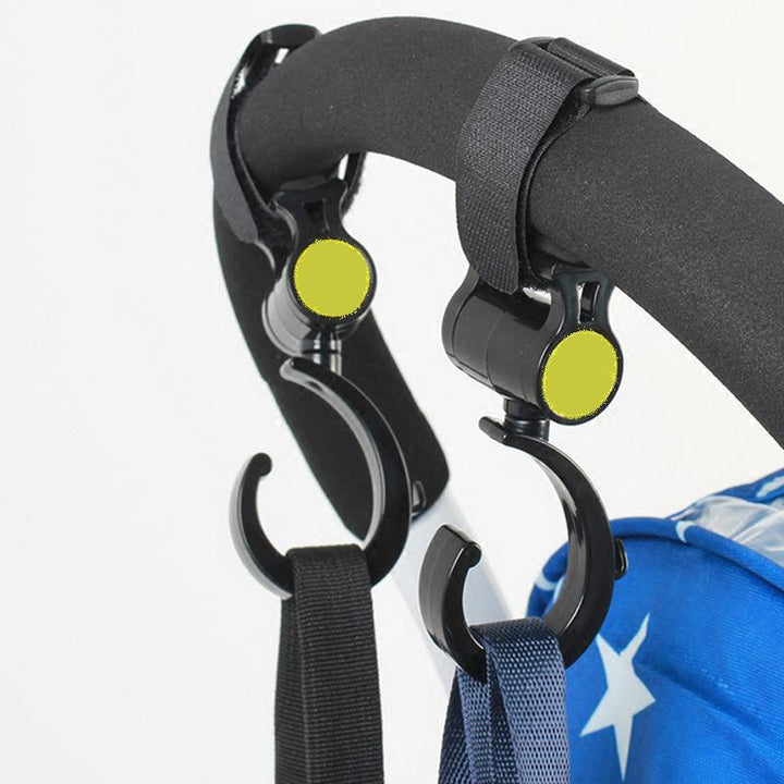 Baby Stroller Hooks for Easy, Hands-Free Bag Storage