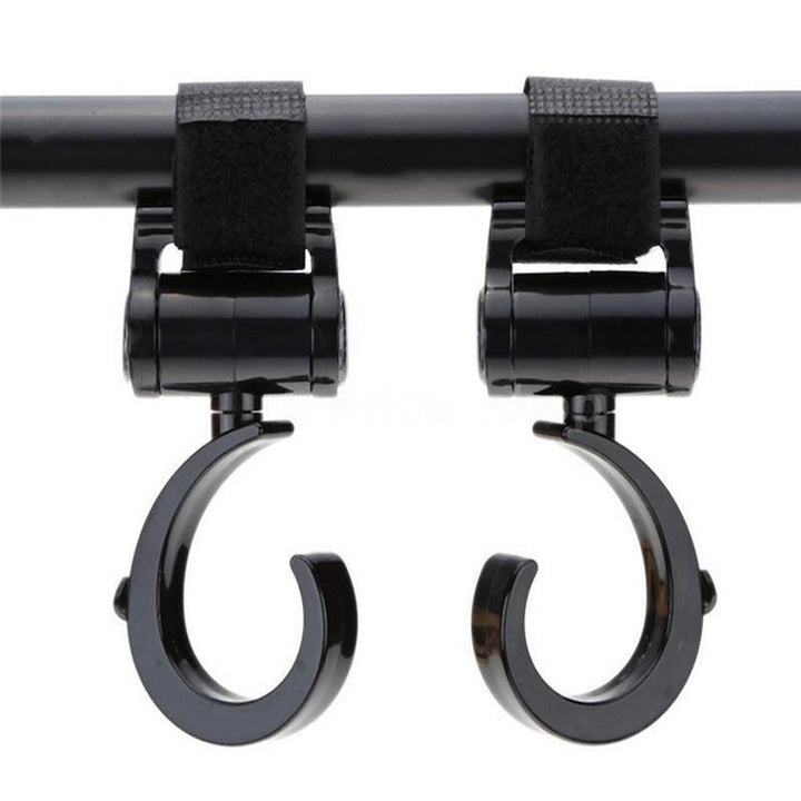 Baby Stroller Hooks for Easy, Hands-Free Bag Storage