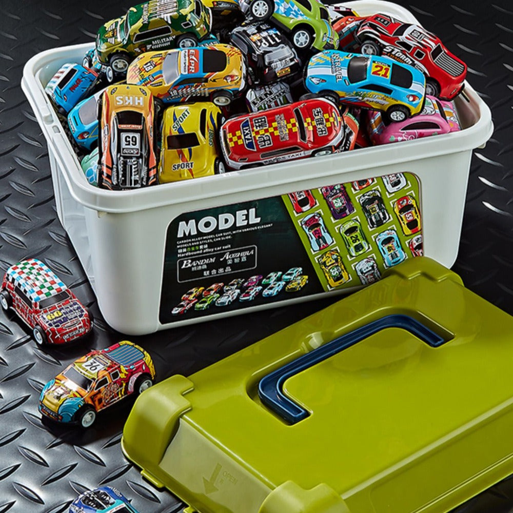 Stunt Toy Cars With Storage Box for Screen-Free Play