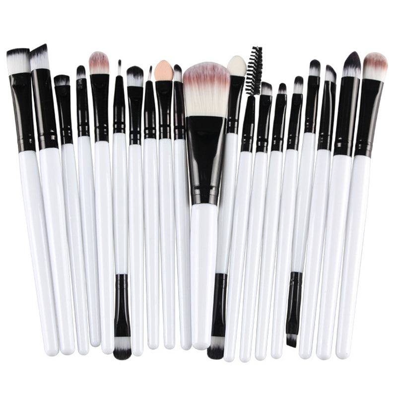 20-Piece Makeup Brush Set for Smooth, Even Application