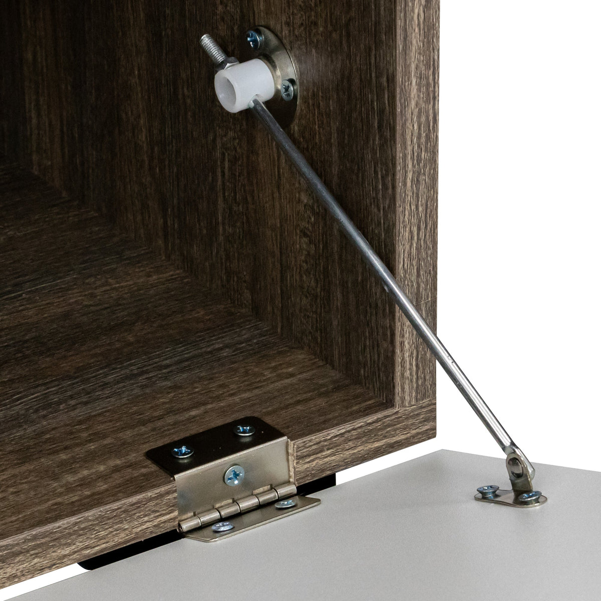 Brown TV Stand with LED Lights for 32 to 55 Inch TVs