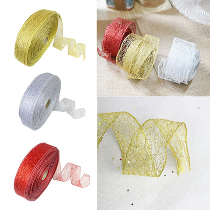 Christmas Ribbon Rolls - Festive Ribbon for Gifts & Trees