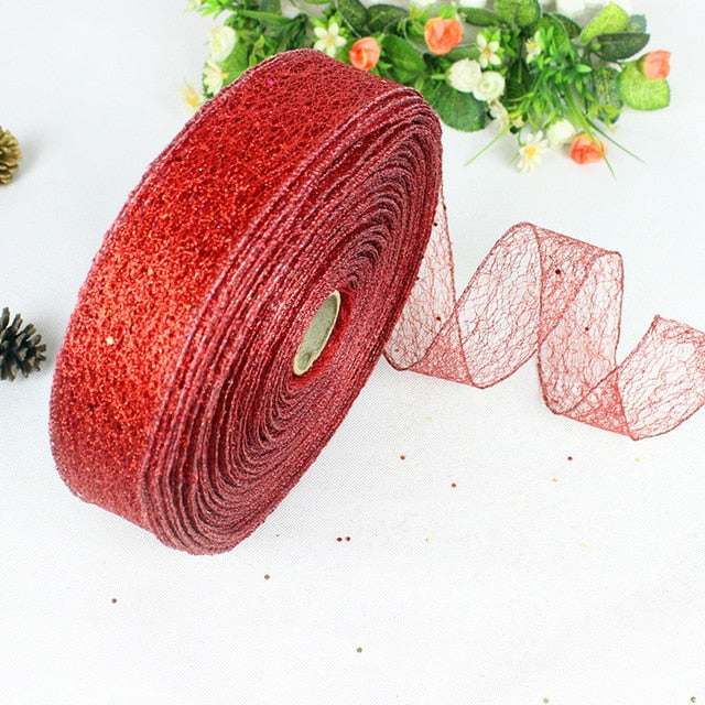 Metallic Mesh Ribbon for Sparkling Gifts & Party Decor