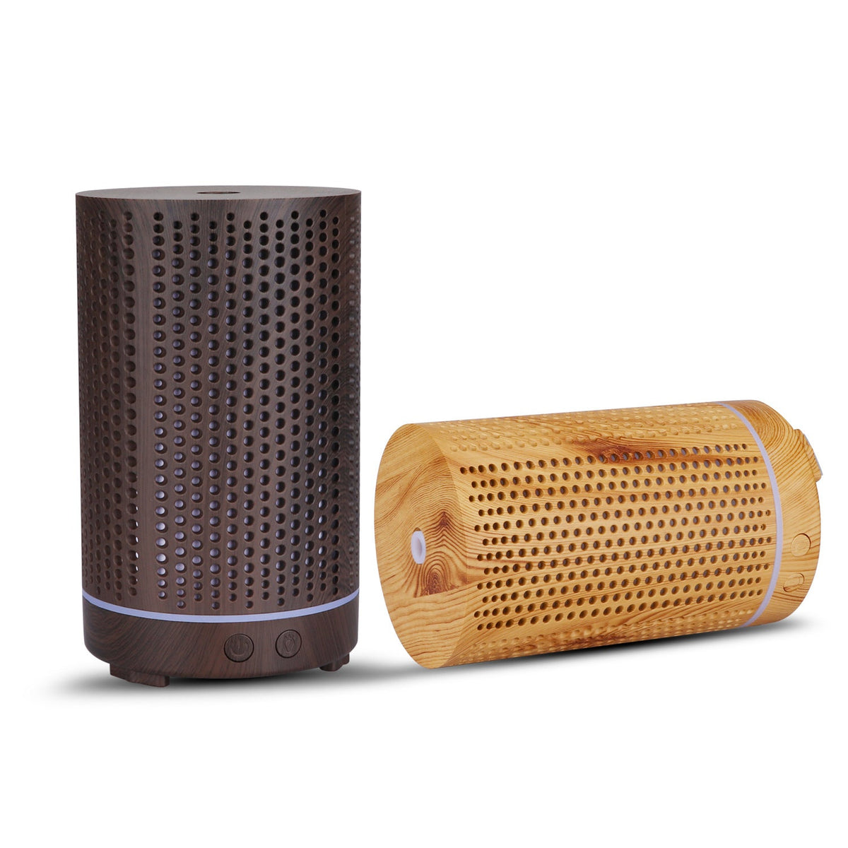Wood Grain Essential Oil Diffuser with LED Night Light