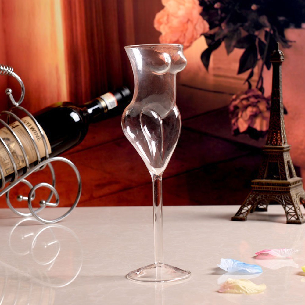 Sculpted Crystal Novelty Wine Glass for Party Nights