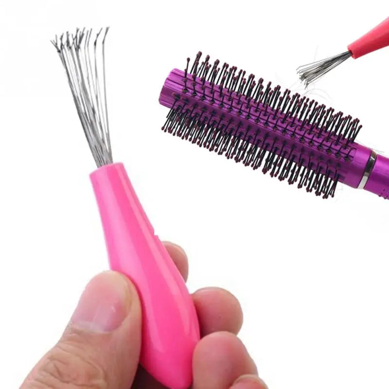 Mini Hair Brush Comb Cleaner — Tangle-Free, Self-Cleaning Tool