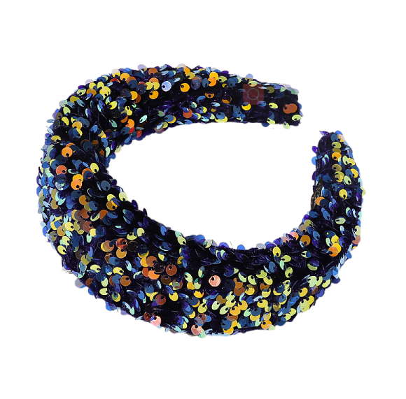 Wide Sequin Headband for Bold Party Style and Events