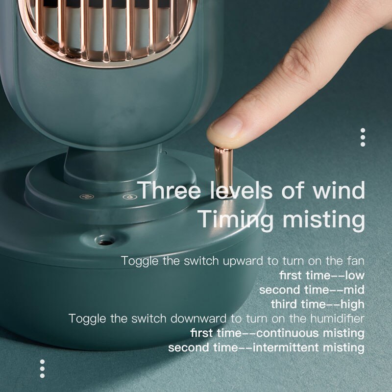 Mini Portable Air Cooler with Humidifier, 220ml Tank