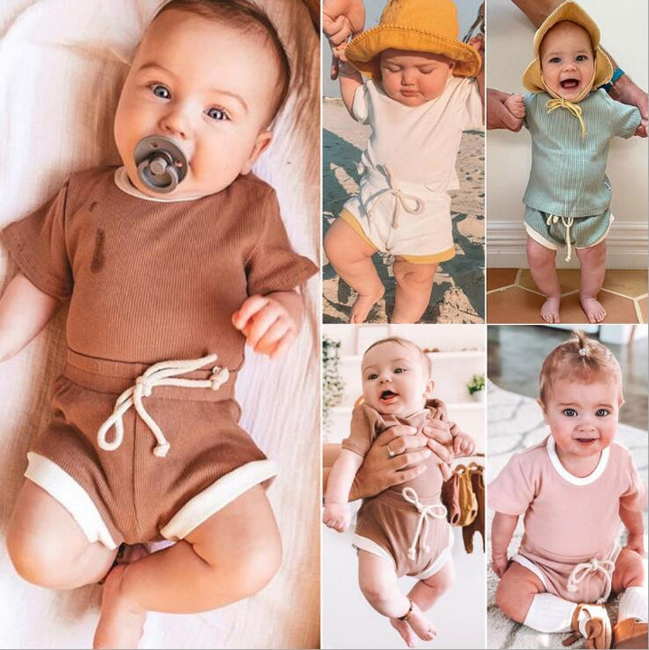 Ribbed Baby Summer Outfit Set for Easy, Stylish Days