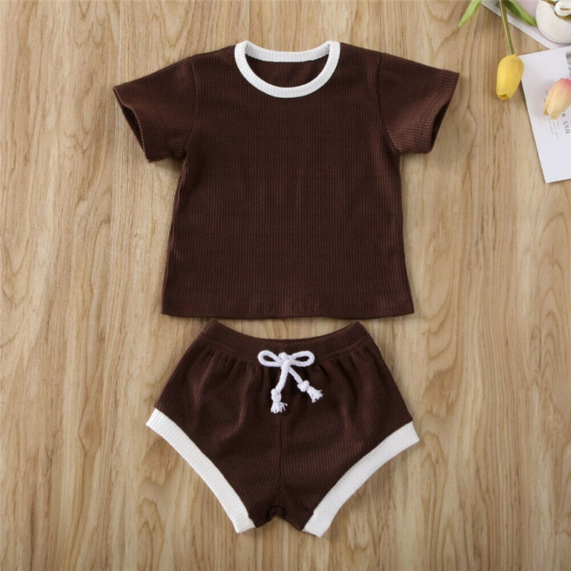 Ribbed Baby Summer Outfit Set for Easy, Stylish Days