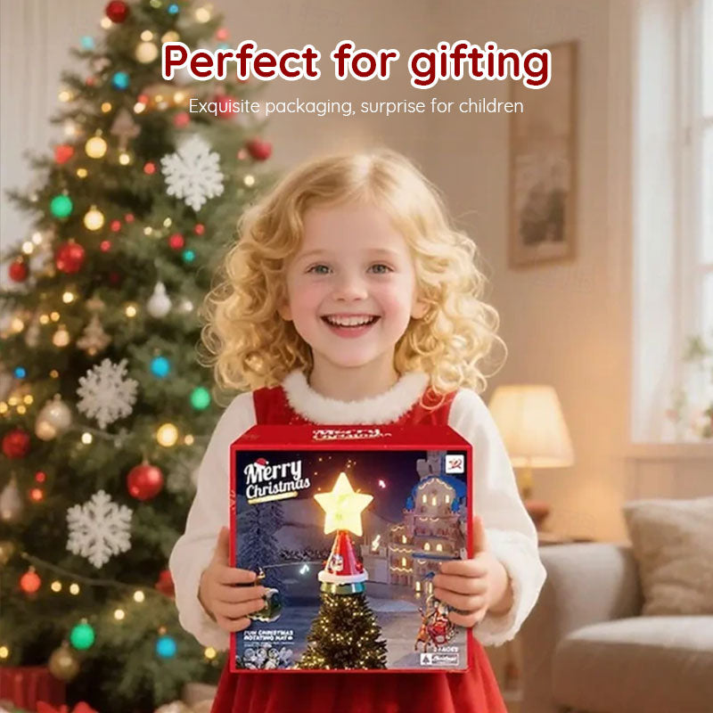 Christmas Train Set With Musical Santa Tree Display