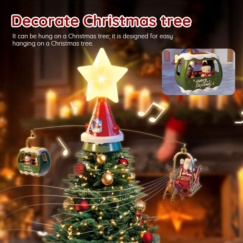 Christmas Train Set With Musical Santa Tree Display