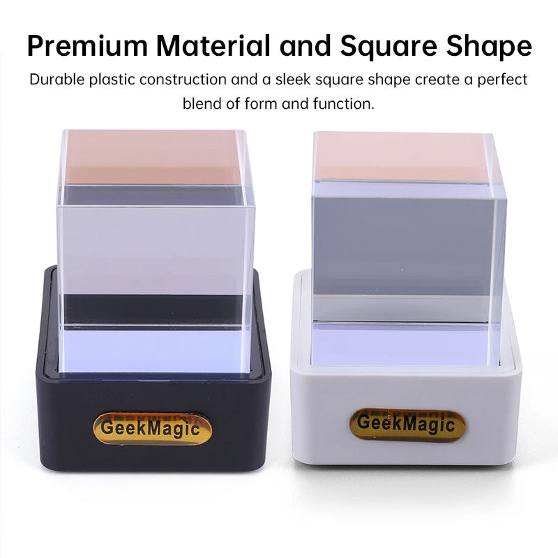 Crystal Cube Desktop Display With Photo Weather Clock