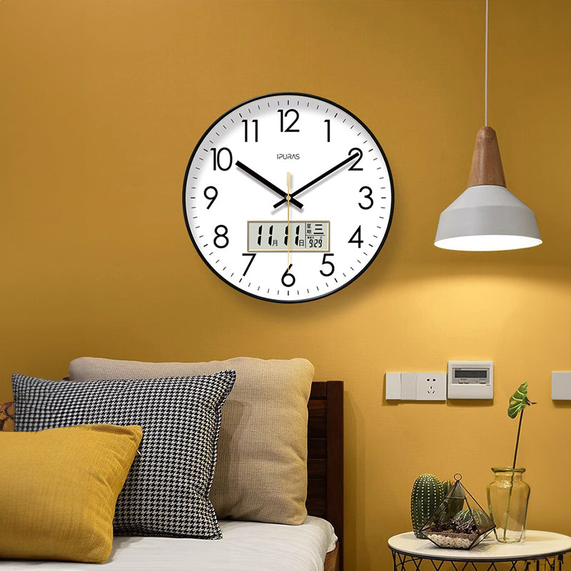 Electronic Wall Clock with Temp, Humidity & Calendar