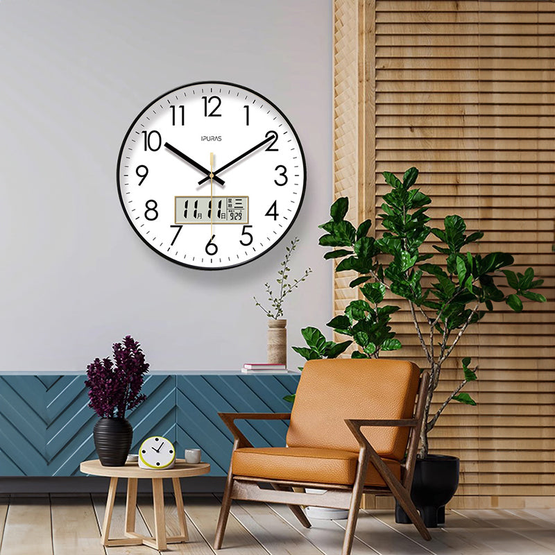 Electronic Wall Clock with Temp, Humidity & Calendar