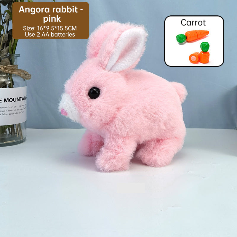 Interactive Plush Bunny Toy That Hops, Talks and Plays