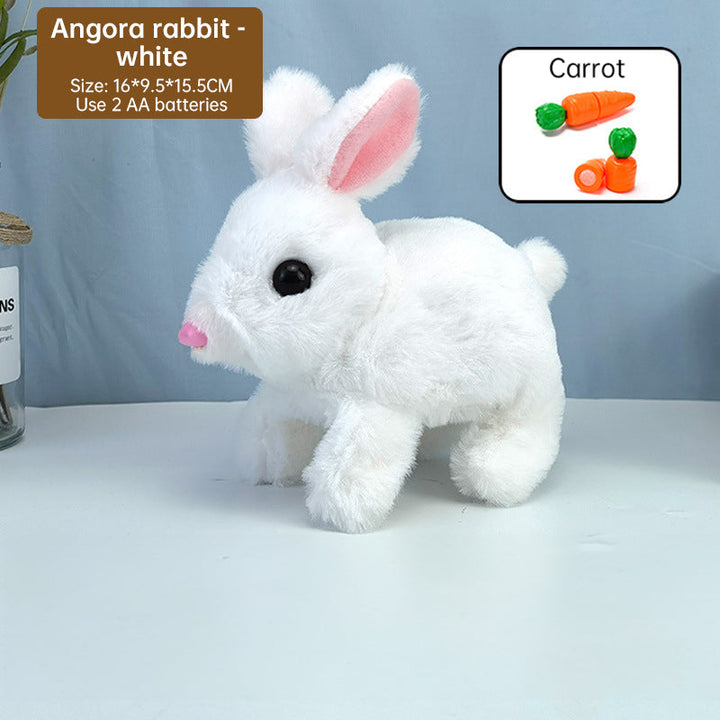 Interactive Plush Bunny Toy That Hops, Talks and Plays