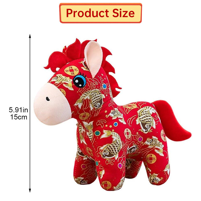 Year of the Horse Plush Doll for Festive Home Decor