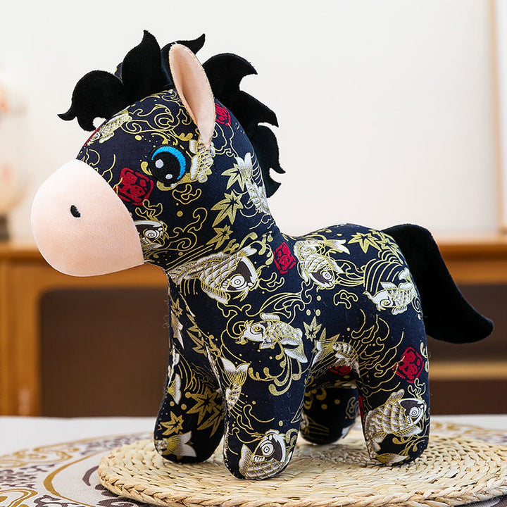 Year of the Horse Plush Doll for Festive Home Decor