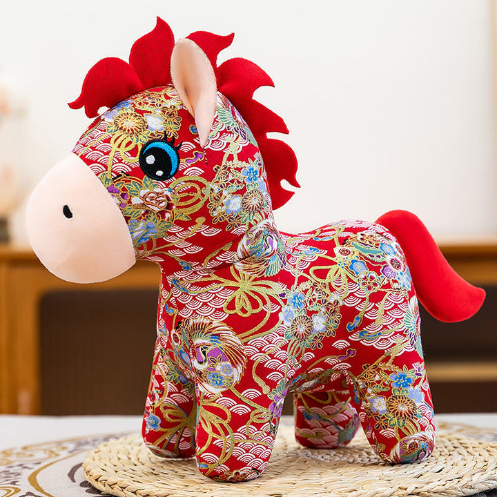 Year of the Horse Plush Doll for Festive Home Decor