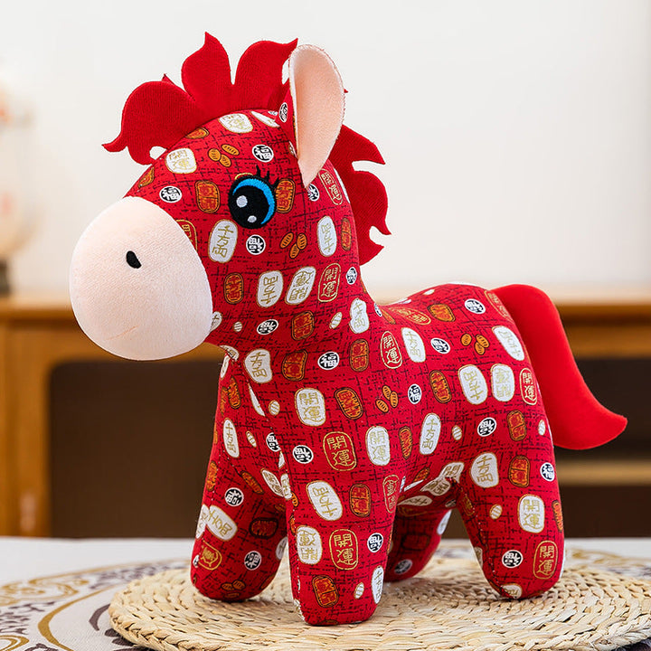 Year of the Horse Plush Doll for Festive Home Decor