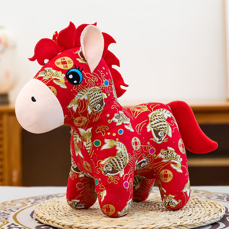 Year of the Horse Plush Doll for Festive Home Decor
