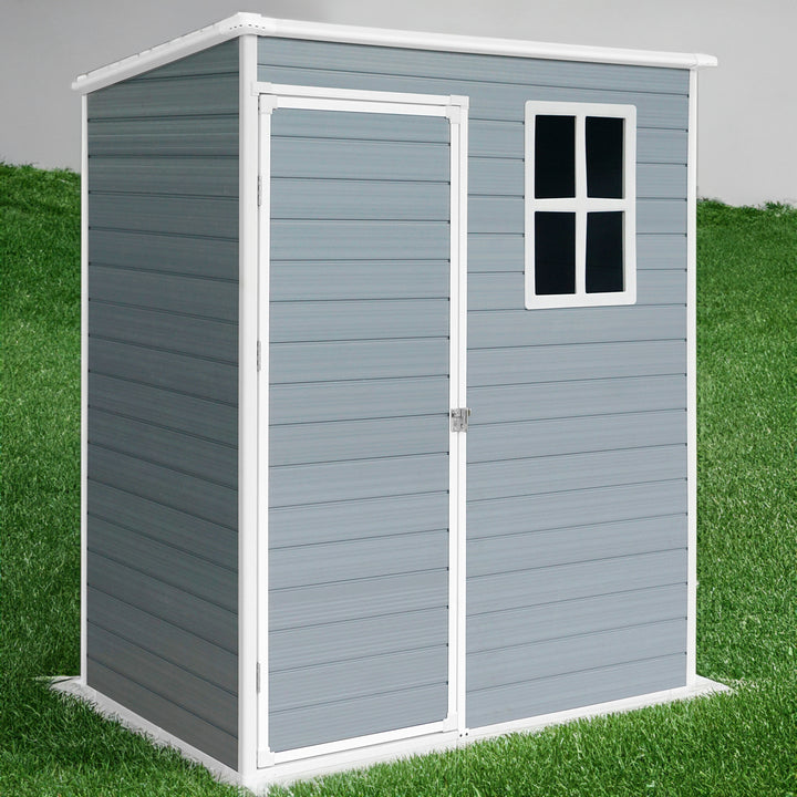 Lockable Resin Outdoor Storage Shed for Patio Furniture