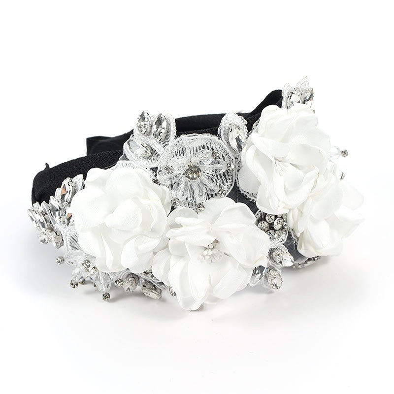 Floral Rhinestone Headband for Romantic Statement Style
