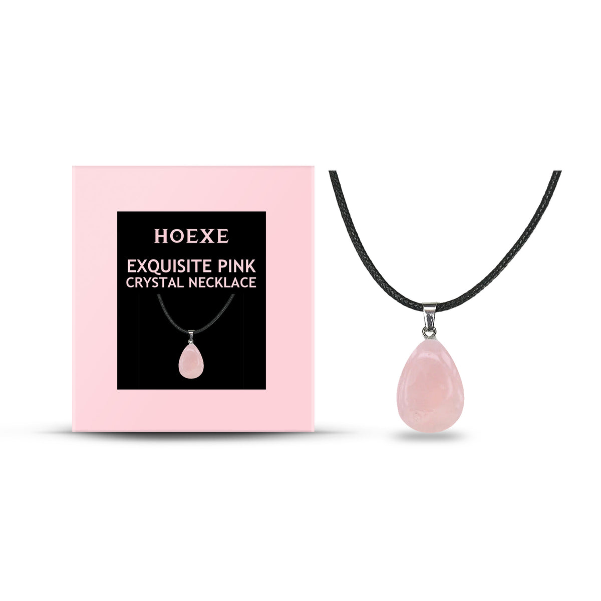 Pink Crystal Necklace for Minimalist Everyday Style