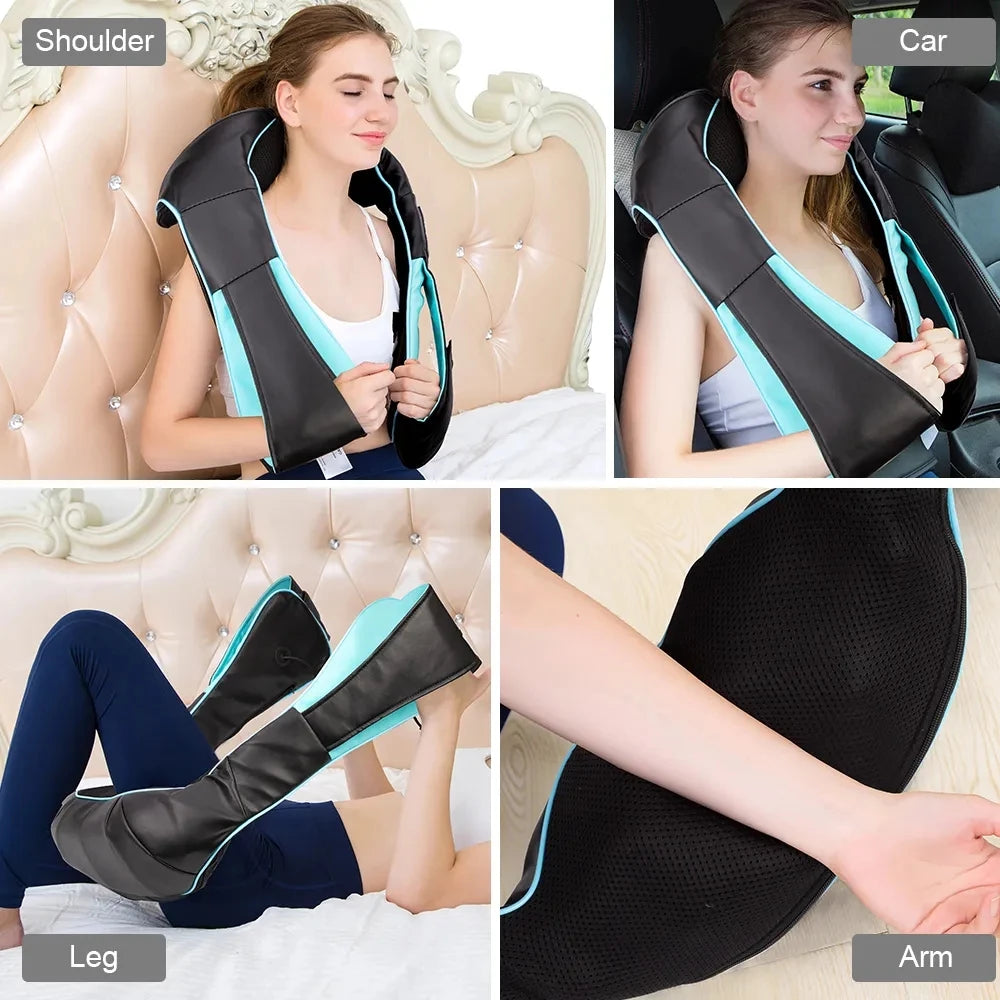 Shiatsu Neck Shoulder Massager Shawl with Heat