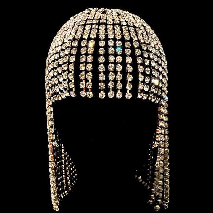Rhinestone Tassel Headpiece for Stage-Ready Glamour
