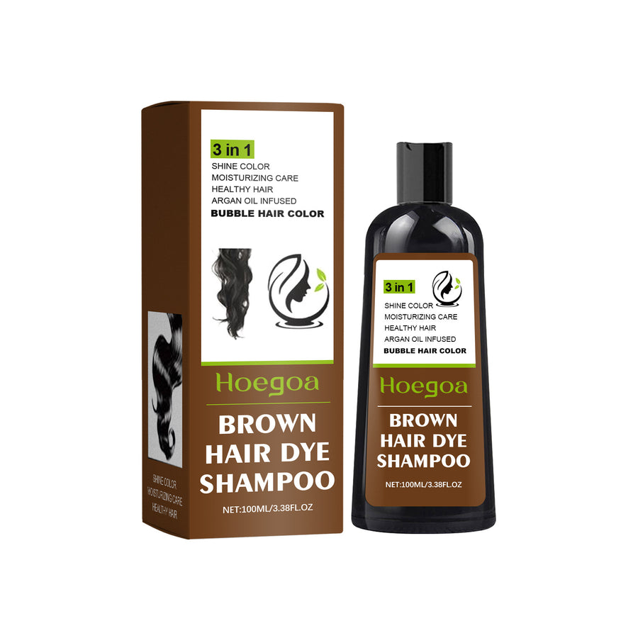 Hair Dye Shampoo for Fast Gray Coverage and Shine