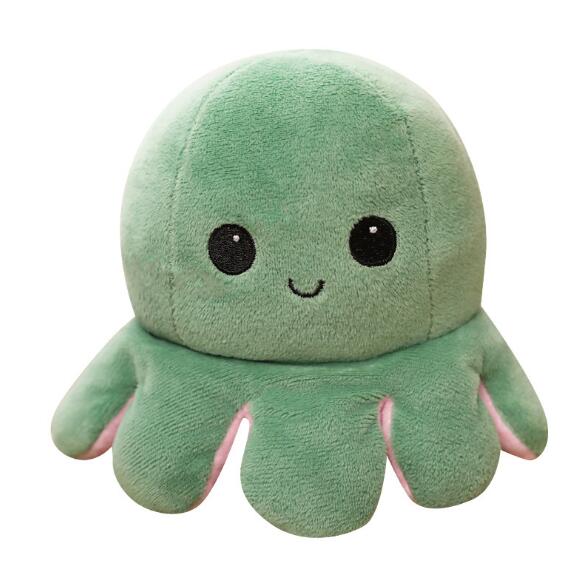 Reversible Octopus Plushie for Mood-Switching Comfort