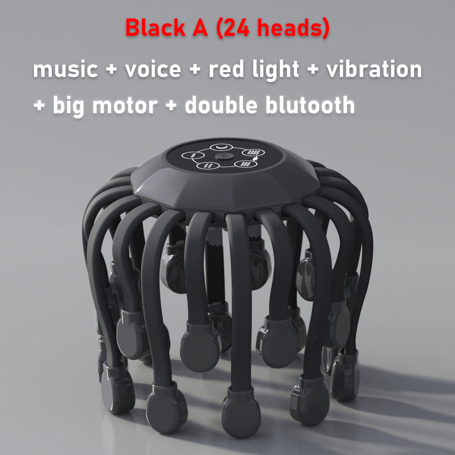 Scalp Massager with 20 Heads, 5 Modes & Red Light Tips