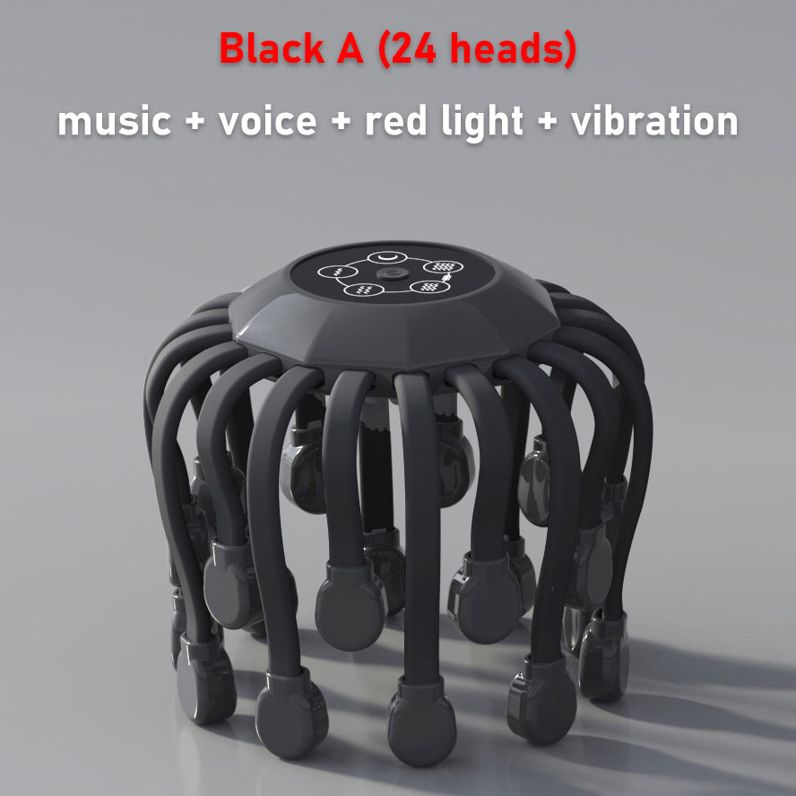 Scalp Massager with 20 Heads, 5 Modes & Red Light Tips